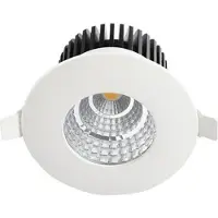 BES LED LED Spot - Inbouwspot - Rond 6W - Waterdicht IP65 - Natuurlijk Wit 4200K - Mat Wit Aluminium - Ø90mm