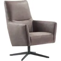 Profijt Meubel Draaifauteuil Varne microleder bruin premium comfort