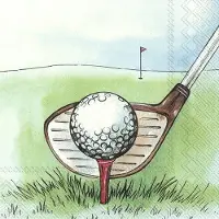 IHR Servetten "I Love golf" 33x33 cm