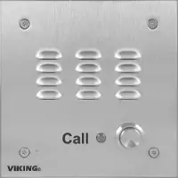 Viking E-30 Deurintercom - inbouw - met kiezer - analoog - RVS 316 - 36-0030