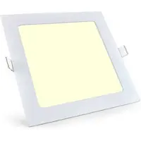 BES LED LED Downlight Slim Pro - Aigi - Inbouw Vierkant 12W - Warm Wit 3000K - Mat Wit - 165mm