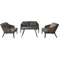 Oosterik Home Loungeset hawaii nature grey