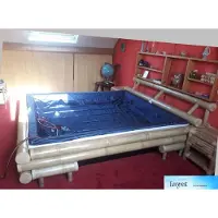 Happy Bamboo Bamboe ledikant bed ombouw Taipan van echt natural bamboebed 2-persoonsbed binnen/matrasmaat 160x200cm Incl. bezorging en montage voor NL. BE op aanvraag via klantenvraag.