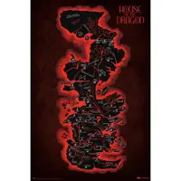 Grupo Erik Poster House of the Dragon - Map Westeros 61x91,5cm