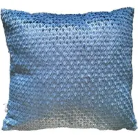 Unique living - Kussenhoes - 5 stuks - kussenhoesje - sierkussen hoes - Lumi - Blauw - 45 x 45cm - met rits