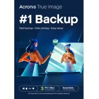 Acronis True Image Essentials 2026 | Abonnement voor 1 jaar | 3 PC | Software altijd up-to-date
