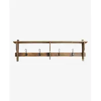 Nordal A/S CARONU plank, 4 haken, teruggewonnen hout - natuur
