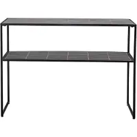 Bloomingville June Console Tafel, Zwart, Steen