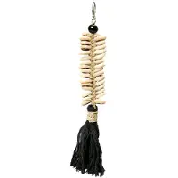 Bazar Bizar De Macrame Fishbone sleutelhanger - zwart