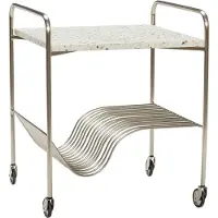 Hubsch Wave Trolley Terrazzo/Nikkel