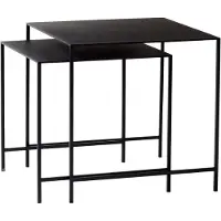 Hubsch Salontafel metaal - set van 2 stuks