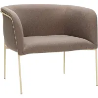Hubsch Eyrie Loungestoel Bruin