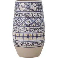 Bloomingville Nadya Vaas, Blauw, Steengoed