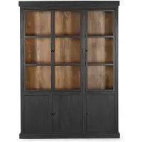 Giga Meubel Vitrinekast Rense Zwart 160cm