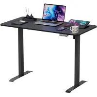Avalo Zit Sta Bureau Elektrisch Verstelbaar - 120x60 CM - Zwart - Elektrisch Bureau