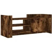 vidaXL Tv-meubel 100x35x40 cm bewerkt hout gerookt eikenkleurig