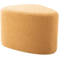 Leitmotiv Poef Ada Organic Large - Geel - 60x47x38cm - Scandinavisch