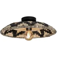 Good &Mojo Plafonniere andros /zwart Ø45cm