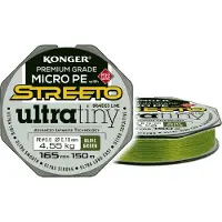 Konger Streeto Tiny Vlechtlijn 0.04mm - 150m - Olijfgroen
