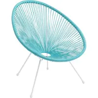 Kare design Tuinfauteuil Acapulco blauw