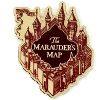 The Carat Shop - Harry Potter - Marauders Map- Sluipwegwijzer Pin Badge - Zilverkleurig