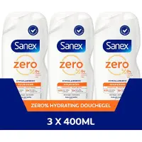 Sanex Zero% Hypoallergenic Nourishing Douchegel - Voordeelverpakking - 3 x 400ml