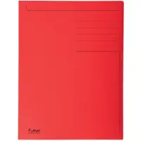 Exacompta 50x FOREVER bedrukte map met 3 kleppen - 280gm2 - 24,5x35 cm voor folio - Rood - 449003E