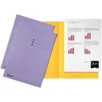 Esselte inlegmap karton met gelijke kanten en lijnbedrukking lila A4 (100 stuks)