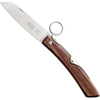 Robert Herder IBEX - Zakmes - Inklapbaar - Lemmet 100 mm - Carbonstaal - Heft Zwart Walnotenhout