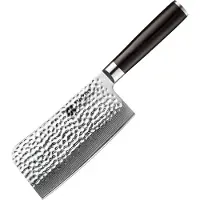 Xinzuo B1H Series – Hakbijl – Professioneel – Gehamerd Damascus staal (67 laags met kern van 10Cr15CoMoV) – Vlijmscherp keukenmes – Inclusief geschenkdoos