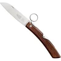 Robert Herder IBEX - Zakmes - Inklapbaar - Lemmet 100 mm - Carbonstaal - Heft Thermisch Beukenhout
