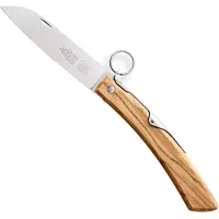 Robert Herder IBEX - Zakmes - Inklapbaar - Lemmet 120 mm - RVS - Heft Olijfhout