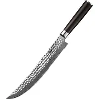 Xinzuo B1H Series – Vleesmes – Professioneel – Gehamerd Damascus staal (67 laags met kern van 10Cr15CoMoV) – Vlijmscherp keukenmes – Inclusief geschenkdoos