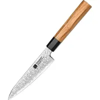 Xinzuo Professioneel Groentemes | Damascus staal (67 laags) | Octogonaal handvat van Olijfhout | PM8O Series