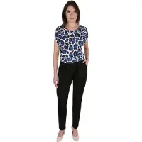 Sarcia.eu John Zack - Broekjumpsuit in blauwe luipaardprint