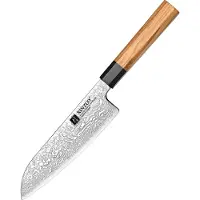 Xinzuo Professioneel Santokumes | Damascus staal (67 laags) | Octogonaal handvat van Olijfhout | PM8O Series