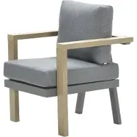 Garden Impressions Morgana Dining Fauteuil Vw Vintage Teak Black Mystic Grey