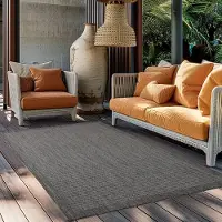 Muratap Solid binnen en buiten vloerkleed indoor & outdoor laagpolig effen - 80x250 cm