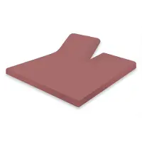 Eleganzzz Splittopper Hoeslaken Jersey Katoen Stretch - rose 160x200cm
