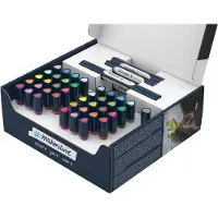 Schneider stift - Twinmarker set - Paint-It 040 - 20 kleuren + 6 houders + blender - S-ML04010902