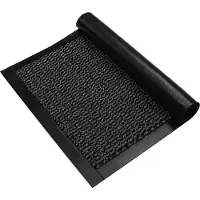 JYG ENTER deurmat Grijs - 90x200cm - voor binnen - 4 zijden afwerking - XXL formaat
