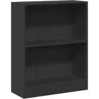 vidaXL Boekenkast 60x24x76 cm bewerkt hout zwart
