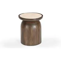 Giga Meubel Salontafel Kaja Marmer Rond Ø38cm