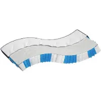 vidaXL Pocketveringmatras middelhard-hard 140x190 cm