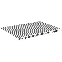 vidaXL Vervangingsdoek voor luifel 480x345 cm polyester antracietkleurig en wit
