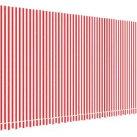 vidaXL Vervangingsdoek voor luifel 480x295 cm polyester rood en wit
