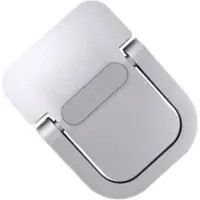 ABC-led Laptop pootjes - Kantelbaar - Aluminium - Met plakstrip - Zilver