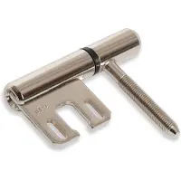Dx Inboorpaumelle 14mm voor stalen kozijnen Hörmann - nikkel