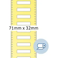 Herma Rol etiketten thermotransfer 71x32 mm wit papier licht glanzend 5000 st.