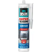 Bison Super Silicone Sanitair Wit Koker 300 ml